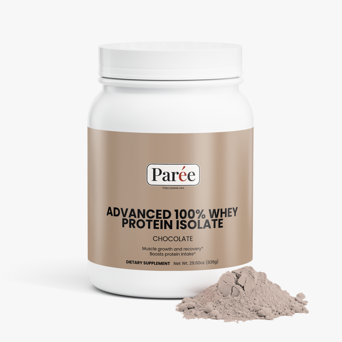Advanced Whey Protein Isolate – Chocolate, 22 g Protein, 29.6 oz