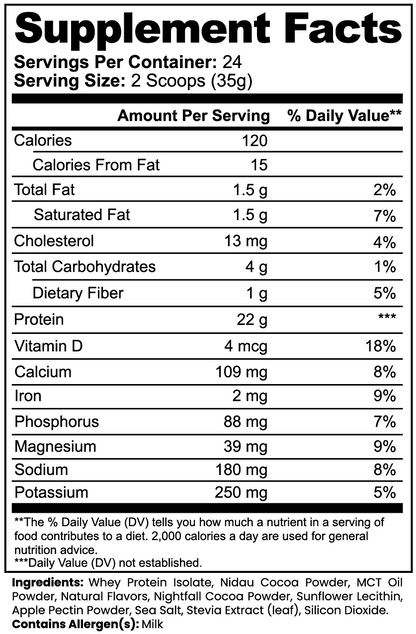 Advanced Whey Protein Isolate – Chocolate, 22 g Protein, 29.6 oz